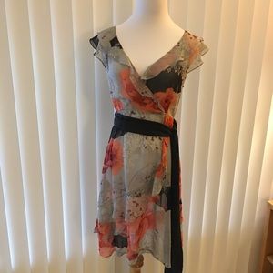 Silk dress sz 4  floral